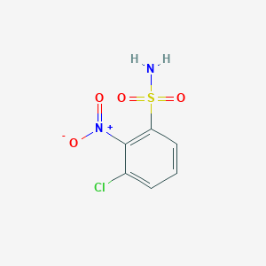 molecular formula C6H5ClN2O4S B13462633 3-Chloro-2-nitrobenzenesulfonamide CAS No. 89581-72-6