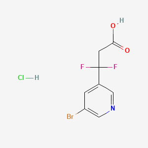 3-(5-Bromopyridin-3-yl)-3,3-difluoropropanoic acid hydrochloride