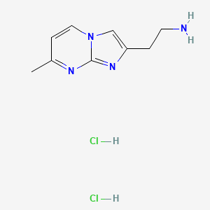 2-{7-Methylimidazo[1,2-a]pyrimidin-2-yl}ethan-1-amine dihydrochloride