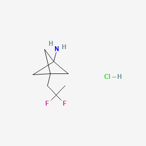 3-(2,2-Difluoropropyl)bicyclo[1.1.1]pentan-1-amine hydrochloride