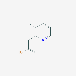molecular formula C9H10BrN B1346280 2-溴-3-(3-甲基-2-吡啶基)-1-丙烯 CAS No. 951886-92-3