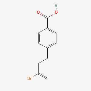 molecular formula C11H11BrO2 B1346284 4-(3-Bromo-3-butenyl)benzoic acid CAS No. 732249-70-6