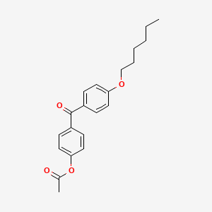 molecular formula C21H24O4 B1346299 4-Acetoxy-4'-hexyloxybenzophenone CAS No. 890099-91-9