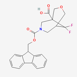 7-{[(9H-fluoren-9-yl)methoxy]carbonyl}-9,9-difluoro-3-oxa-7-azabicyclo[3.3.1]nonane-1-carboxylic acid