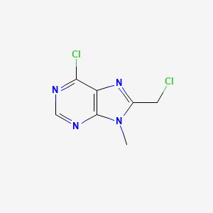 6-chloro-8-(chloromethyl)-9-methyl-9H-purine