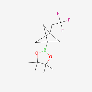 4,4,5,5-Tetramethyl-2-[3-(2,2,2-trifluoroethyl)bicyclo[1.1.1]pentan-1-yl]-1,3,2-dioxaborolane