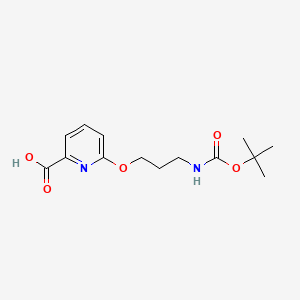 6-(3-{[(Tert-butoxy)carbonyl]amino}propoxy)pyridine-2-carboxylic acid