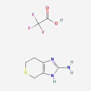 1H,4H,6H,7H-thiopyrano[3,4-d]imidazol-2-amine, trifluoroacetic acid