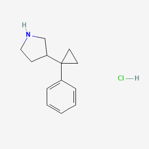 3-(1-Phenylcyclopropyl)pyrrolidine hydrochloride