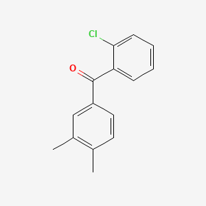 molecular formula C15H13ClO B1346307 2-氯-3',4'-二甲基苯甲酮 CAS No. 34701-99-0