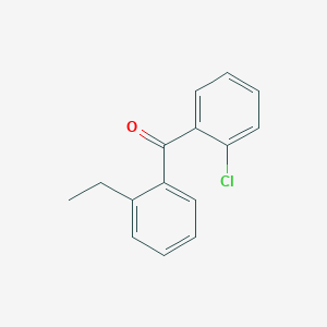molecular formula C15H13ClO B1346310 2-氯-2'-乙基联苯酮 CAS No. 951884-72-3