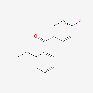 molecular formula C15H13IO B1346312 2-乙基-4'-碘代苯甲酮 CAS No. 951884-91-6