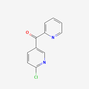 molecular formula C11H7ClN2O B1346315 2-氯-5-吡啶甲酰基吡啶 CAS No. 884504-81-8