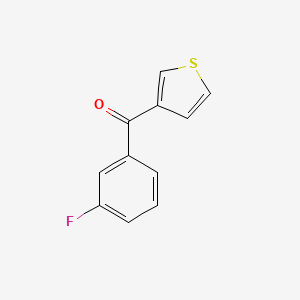 molecular formula C11H7FOS B1346318 3-(3-氟苯甲酰)噻吩 CAS No. 896618-57-8