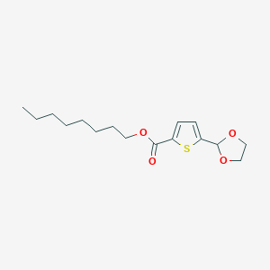 molecular formula C16H24O4S B1346322 5-(1,3-二氧戊环-2-基)-2-噻吩甲酸辛酯 CAS No. 898772-26-4