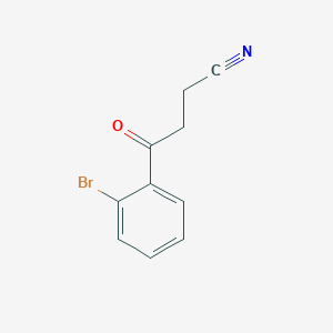 molecular formula C10H8BrNO B1346332 4-(2-溴苯基)-4-氧代丁腈 CAS No. 884504-61-4