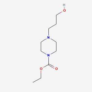 molecular formula C10H20N2O3 B1346333 4-(3-羟丙基)哌嗪-1-羧酸乙酯 CAS No. 7483-27-4