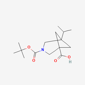 3-[(Tert-butoxy)carbonyl]-5-(propan-2-yl)-3-azabicyclo[3.1.1]heptane-1-carboxylic acid