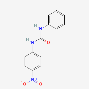 molecular formula C13H11N3O3 B1346336 1-(4-硝基苯基)-3-苯基脲 CAS No. 1932-32-7