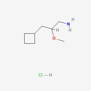 3-Cyclobutyl-2-methoxypropan-1-amine hydrochloride