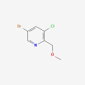 5-Bromo-3-chloro-2-(methoxymethyl)pyridine