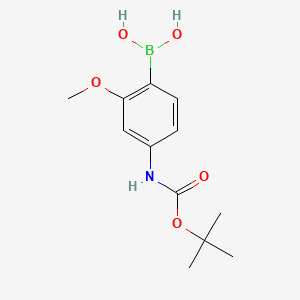 (4-((tert-Butoxycarbonyl)amino)-2-methoxyphenyl)boronic acid