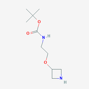 molecular formula C10H20N2O3 B13463433 tert-Butyl (2-(azetidin-3-yloxy)ethyl)carbamate CAS No. 1781859-31-1