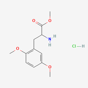 molecular formula C12H18ClNO4 B13463489 Methyl 2-amino-3-(2,5-dimethoxyphenyl)propanoate hydrochloride 