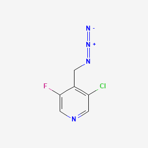 molecular formula C6H4ClFN4 B13463500 4-(Azidomethyl)-3-chloro-5-fluoropyridine 