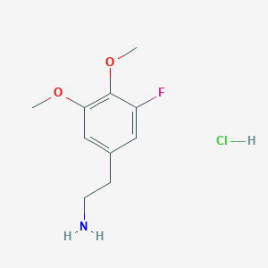 molecular formula C10H15ClFNO2 B13463501 2-(3-Fluoro-4,5-dimethoxyphenyl)ethan-1-amine hydrochloride 