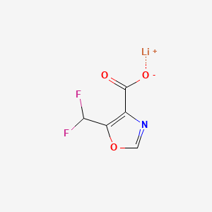 Lithium(1+) 5-(difluoromethyl)-1,3-oxazole-4-carboxylate