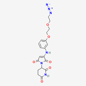 3-[3-({3-[2-(2-azidoethoxy)ethoxy]phenyl}amino)-2,5-dioxo-2,5-dihydro-1H-pyrrol-1-yl]piperidine-2,6-dione