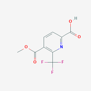 5-Methoxycarbonyl-6-(trifluoromethyl)pyridine-2-carboxylic acid