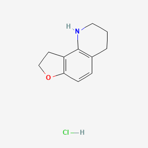 1H,2H,3H,4H,8H,9H-furo[2,3-h]quinoline hydrochloride