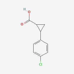 molecular formula C10H9ClO2 B1346357 2-(4-氯苯基)环丙烷甲酸 CAS No. 90940-40-2
