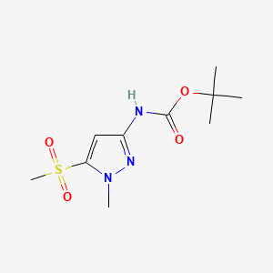 tert-butyl N-(5-methanesulfonyl-1-methyl-1H-pyrazol-3-yl)carbamate