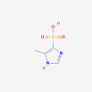 molecular formula C4H6N2O3S B1346358 5-Methyl-1h-imidazole-4-sulfonic acid CAS No. 6307-14-8