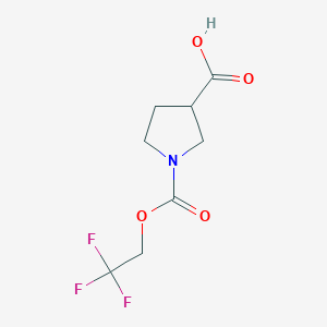 1-[(2,2,2-Trifluoroethoxy)carbonyl]pyrrolidine-3-carboxylic acid