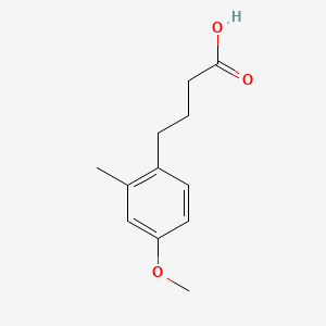 molecular formula C12H16O3 B1346360 4-(4-甲氧基-2-甲基苯基)丁酸 CAS No. 6307-30-8