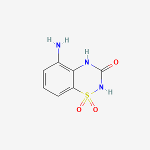 5-amino-3,4-dihydro-2H-1,2,4-benzothiadiazine-1,1,3-trione