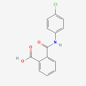 molecular formula C14H10ClNO3 B1346361 2-[(4-氯苯基)氨基羰基]苯甲酸 CAS No. 7142-94-1