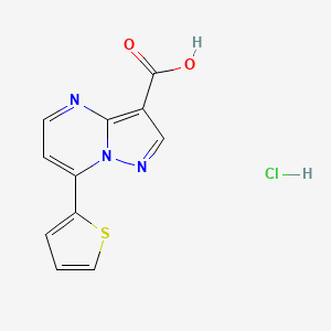 7-(Thiophen-2-yl)pyrazolo[1,5-a]pyrimidine-3-carboxylic acid hydrochloride