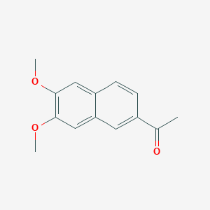 molecular formula C14H14O3 B1346370 1-(6,7-Dimethoxynaphthalen-2-yl)ethanone CAS No. 37707-72-5