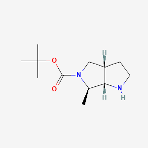 molecular formula C12H22N2O2 B13463750 rac-tert-butyl (3aR,6S,6aR)-6-methyl-octahydropyrrolo[3,4-b]pyrrole-5-carboxylate 