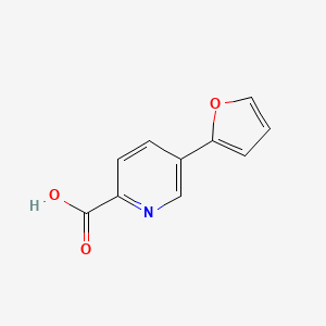 molecular formula C10H7NO3 B1346378 5-(呋喃-2-基)吡啶-2-甲酸 CAS No. 930110-99-9