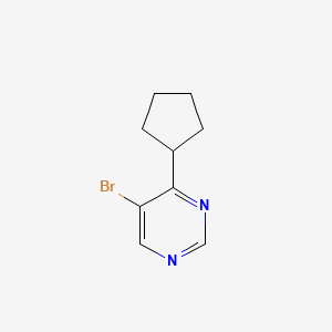 B1346386 5-Bromo-4-cyclopentylpyrimidine CAS No. 951884-32-5