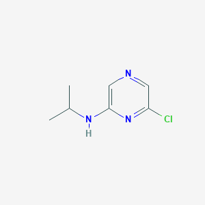 molecular formula C7H10ClN3 B1346387 2-氯-6-异丙基氨基吡嗪 CAS No. 951884-00-7