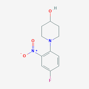 molecular formula C11H13FN2O3 B1346397 1-(4-氟-2-硝基苯基)哌啶-4-醇 CAS No. 942474-44-4