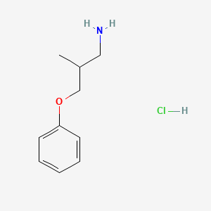 molecular formula C10H16ClNO B13463976 2-Methyl-3-phenoxypropan-1-amine hydrochloride 