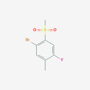 molecular formula C8H8BrFO2S B1346401 5-溴-2-氟-4-甲磺酰基甲苯 CAS No. 942474-79-5